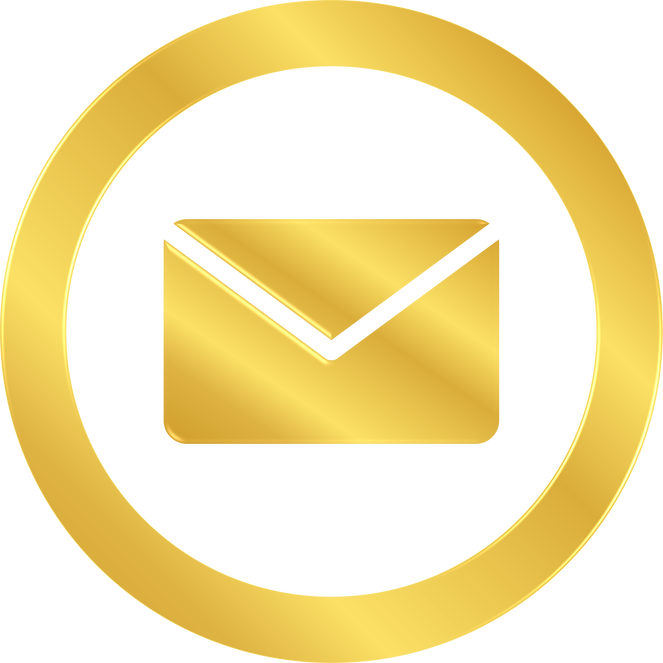 Gold Email Icon